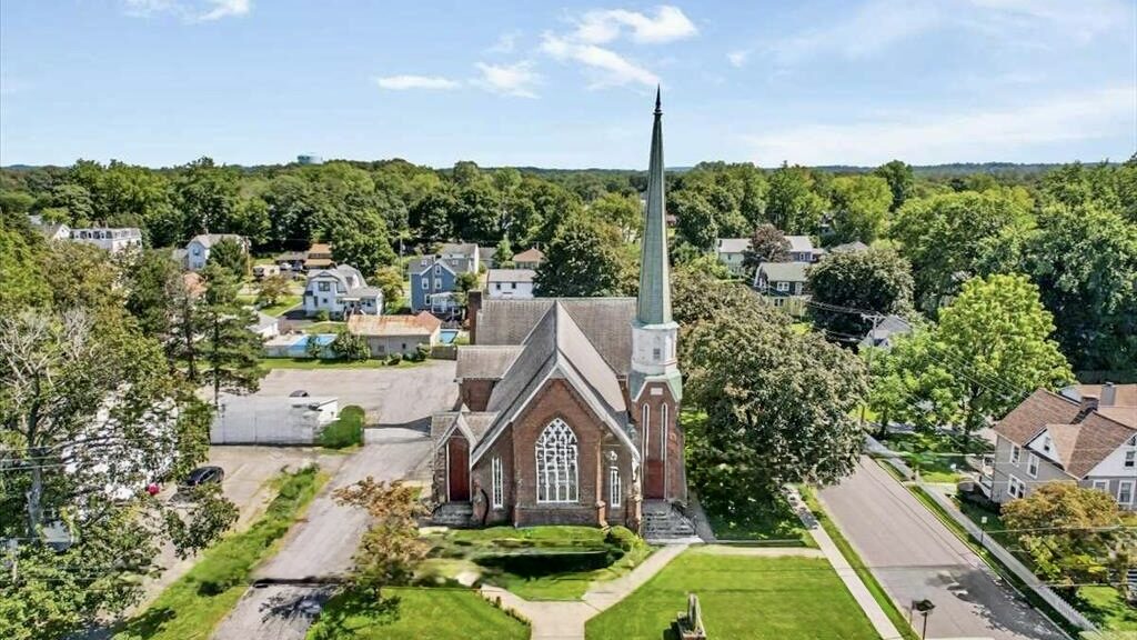 Top-down view of the church